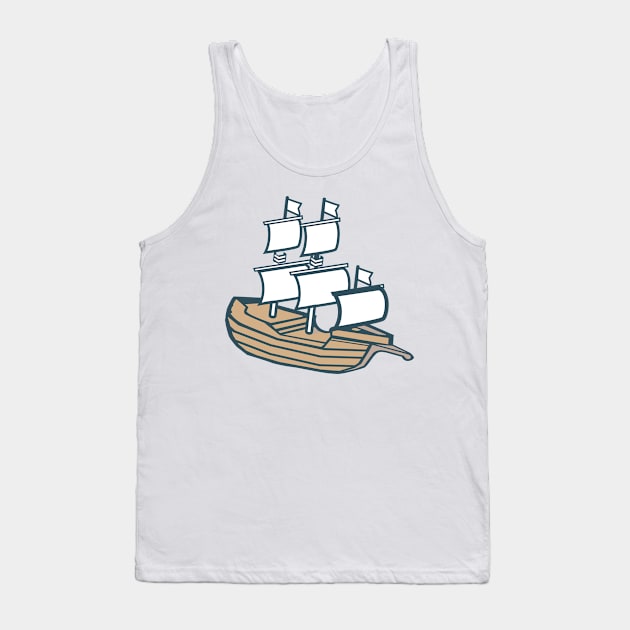 Sailing ship Tank Top by ShirtyLife